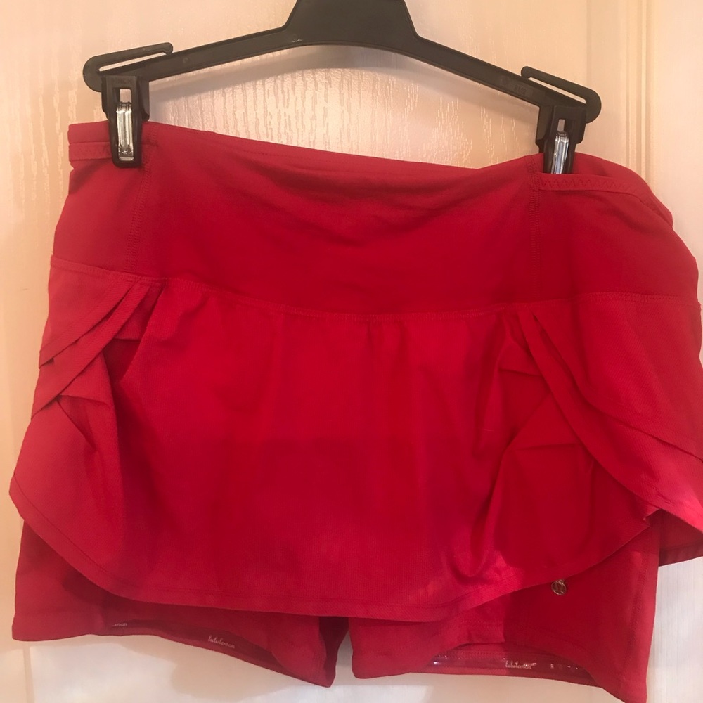 Lululemon red skort